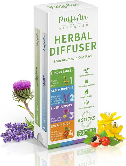 PuffiAir Herbal Diffuser (Pack of 4)