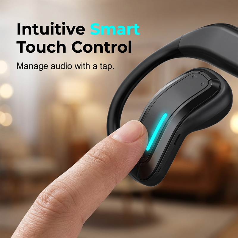Open-Ear Bone Conduction Gaming Earphone